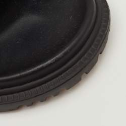 Pre Owned صندل ديور ديور أكت قماش زهور أسود بكاحل مقاس 38