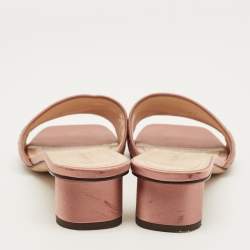 مملوكة مسبقًا صندل سلايد ديور دوي ساتان وردي مقاس 38