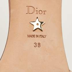 مملوكة مسبقًا صندل سلايد ديور دوي ساتان وردي مقاس 38