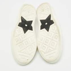 Pre Owned Dior Walk'n'Dior Size 38.5 White Canvas Lace Up Sneakers