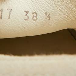 Pre Owned Dior Walk'n'Dior Size 38.5 White Canvas Lace Up Sneakers