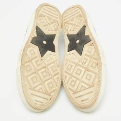 Pre Owned Dior Walk'n'Dior Size 39 Blue/Cream Canvas Lace Up Sneakers