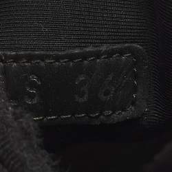 مملوكة مسبقًا حذاء رياضي ديور دي كونكت جلد أسود، نيوبين ومطاط عنق منخفض مقاس 36