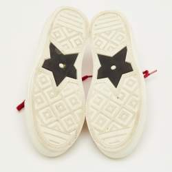 Pre Owned Dior Walk'n'Dior Size 35 Red Canvas Low Top Sneakers