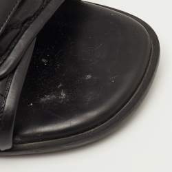 Pre Owned صندل ديور سلايد جلد كاناج أسود ديو ريفوليوشن مقاس 39.5