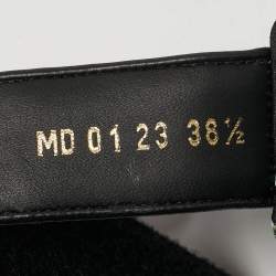 Pre Owned Dior Dioract Size 38.5 Multicolor Floral Print Fabric Flat Sandals