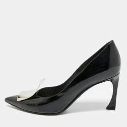 مملوكة مسبقًا Dior Size 36 Black Patent Leather Pionted Toe Pumps