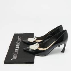 مملوكة مسبقًا Dior Size 36 Black Patent Leather Pionted Toe Pumps