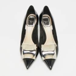 مملوكة مسبقًا Dior Size 36 Black Patent Leather Pionted Toe Pumps