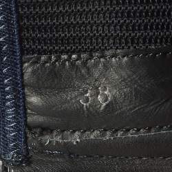 Pre Owned Dior Fusion Size 38 Black Fabric, Mesh and Rubber Crystal Embellished High Top Sneakers