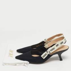 مملوكة مسبقًا حذاء ديور قماش تقني أسود جاديوغ سحاب خلفي مقاس 41