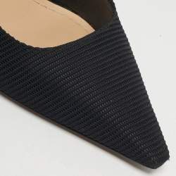 مملوكة مسبقًا حذاء ديور قماش تقني أسود جاديوغ سحاب خلفي مقاس 41