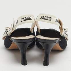 مملوكة مسبقًا حذاء ديور قماش تقني أسود جاديوغ سحاب خلفي مقاس 41