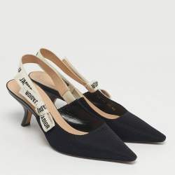 مملوكة مسبقًا حذاء ديور قماش تقني أسود جاديوغ سحاب خلفي مقاس 41