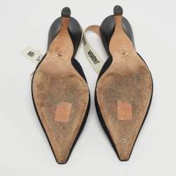 مملوكة مسبقًا حذاء ديور قماش تقني أسود جاديوغ سحاب خلفي مقاس 41