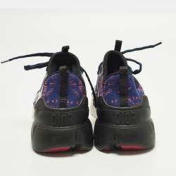 مملوكة مسبقًا Dior D-Connect Size 38.5 Multicolor Fabric and PVC Low Top Sneakers