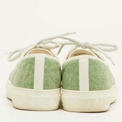 مملوكة مسبقًا حذاء رياضي ديور Walk'n'Dior قماش كاناج أخضر ومطاط مقاس 40