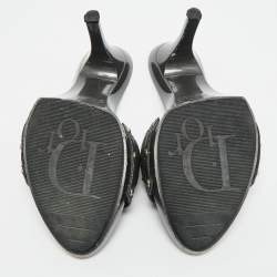 Pre Owned صندل سلايد ديور دنيم رمادي مقاس 39.5