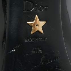 Pre Owned حذاء ماري جين للأطفال ديور جلد لامع أسود مقاس 41.5