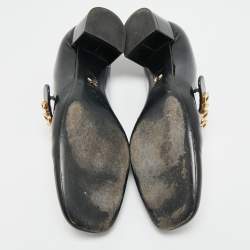 Pre Owned حذاء ماري جين للأطفال ديور جلد لامع أسود مقاس 41.5