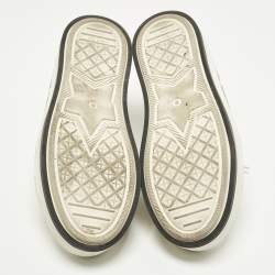 مملوكة مسبقًا حذاء رياضي ديور والكن ديور دانتيل بطبقة من الصوف وأقمشة زرقاء بحرية مقاس 37