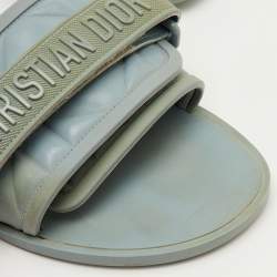 Pre Owned صندل فلات ديور ديوريفولوشن كاناج مطاط أزرق أردوازي مقاس 40