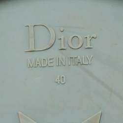 Pre Owned صندل فلات ديور ديوريفولوشن كاناج مطاط أزرق أردوازي مقاس 40