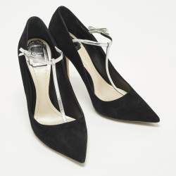 مملوكة مسبقًا Dior Coquette Size 39.5 Black Leather and Suede Mary Jane Pumps