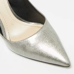 مملوكة مسبقًا Dior Size 40 Metallic Patent Leather Pointed Toe Pumps