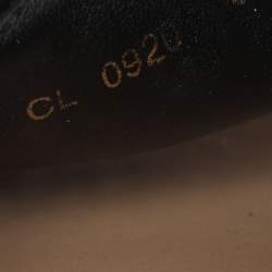 Pre Owned Dior Granville Size 38 Black Mesh Canvas Espadrille Flats