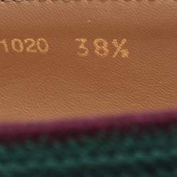 مملوكة مسبقًا Dior Granville Size 38.5 Multicolor Knit Fabric Espadrille Flats