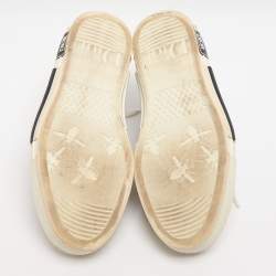 Pre Owned Dior B23 Size 38.5 Grey Mesh and PVC Low Top Sneakers