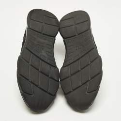 Pre Owned Dior B21 Size 41 Black Knit Fabric Low Top Sneakers