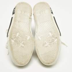 Pre Owned Dior B23 Size 38 Grey/Transparent Mesh and PVC High Top Sneakers