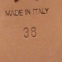 Pre Owned صندل سلايد ديور شمواه أسود مزخرف كريستال مقاس 37