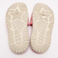 Pre Owned Dior Dway Size 38.5 Pink Canvas Sandals