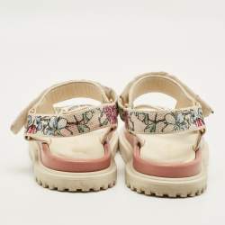 مملوكة مسبقًا صندل ديور دي-ويف مقاس 38.5 قماش متعدد الألوان حزام للكاحل