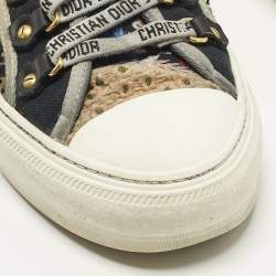 Pre Owned Dior Walk'n'Dior Size 38.5 Multicolor Canvas Low Top Sneakers