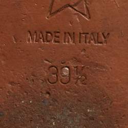 Pre Owned صندل سلايد ديور قماش مطرز أزرق داكن مقاس 40