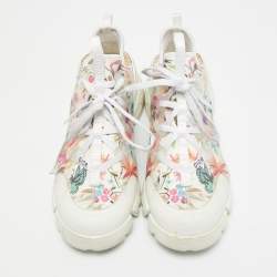 Pre Owned حذاء رياضي ديور دي كونكت كاليدوسكوبيك نيوبرين أسود مطبوع مقاس 38