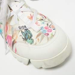 Pre Owned حذاء رياضي ديور دي كونكت كاليدوسكوبيك نيوبرين أسود مطبوع مقاس 38