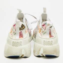 Pre Owned حذاء رياضي ديور دي كونكت كاليدوسكوبيك نيوبرين أسود مطبوع مقاس 38