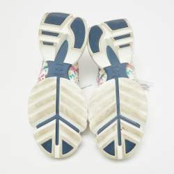 Pre Owned حذاء رياضي ديور دي كونكت كاليدوسكوبيك نيوبرين أسود مطبوع مقاس 38