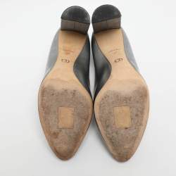 Pre Owned حذاء ديور مقاس 37 جلد فضي مغطى بطبقة لامعة