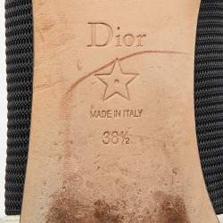 مملوكة مسبقًا حذاء باليرينا مسطح ديور جادور شبك أسود مقاس 38.5