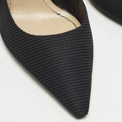 مملوكة مسبقًا حذاء كعب عالي ديور جادور قماش تقني أسود حزام خلفي مقاس 37