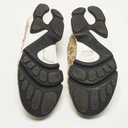 مملوكة مسبقًا حذاء رياضي ديور فيوجن شبك بيج مقاس 37.5