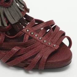 مملوكة مسبقًا صندل ديور إكستريم كت أوت غلادياتورجلد بني غامق نقشة الثعبان مقاس 37.5