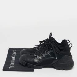 Pre Owned حذاء رياضي ديور دي-كونيكت منخفض العنق نيوبرين وPVC كحلي مقاس 38