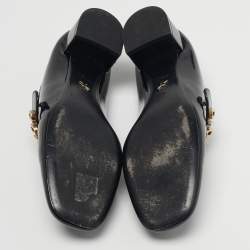 Pre Owned حذاء كعب عالي ديور جلد لامع أسود ماري جين مقاس 39